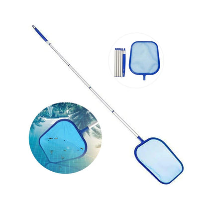 Pool Skimmer Net with 5 Aluminum Pole Sections 64'', Cleaning Leaf of Swimming Pools, Spas, Hot Tubs and Fountains Beauty World Shop