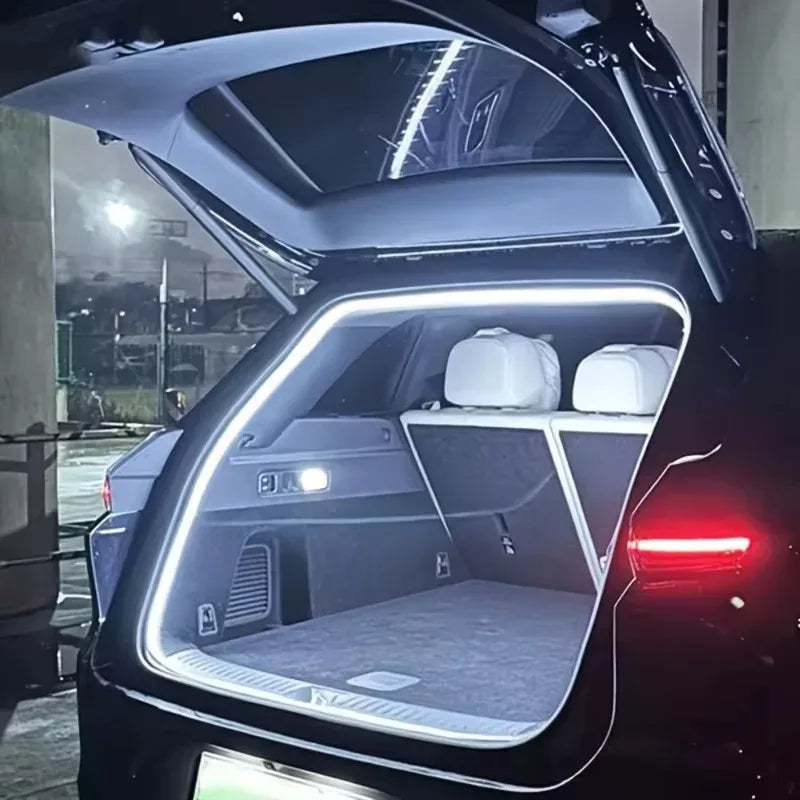 Car high brightness trunk lighting ambient light interior decoration LED wiring free automatic sensing tailgate light strip Beauty World Shop