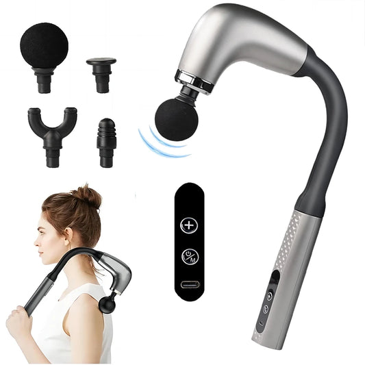 2025 New Smart Fascia Gun Electric Massager Massage Hammer Electric Fascia Gun Home Handheld Hammer Back Artifact Christmas Gift Beauty World Shop