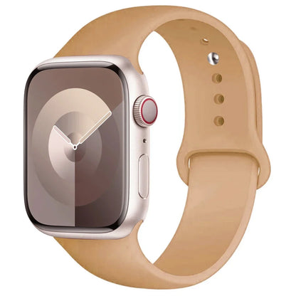 Silicone Band For Apple Watch strap 44mm 45mm 40mm 41mm 42-38mm 45 mm sport bracelet iwatch series 8 7 6 5 4 3 SE 9 Ultra 2 49mm Beauty World Shop