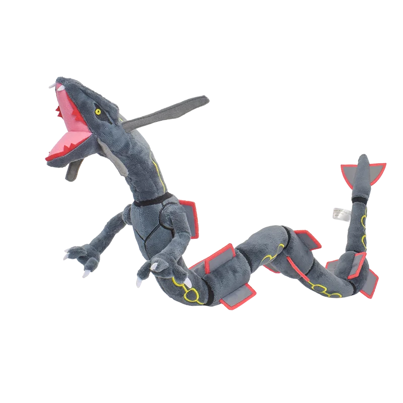Shiny Rayquaza Plush Toys Stuffed Animal Game for Collectible Gift,Soft Plushies,Cute Cartoon Character Black 12 Inch Beauty World Shop