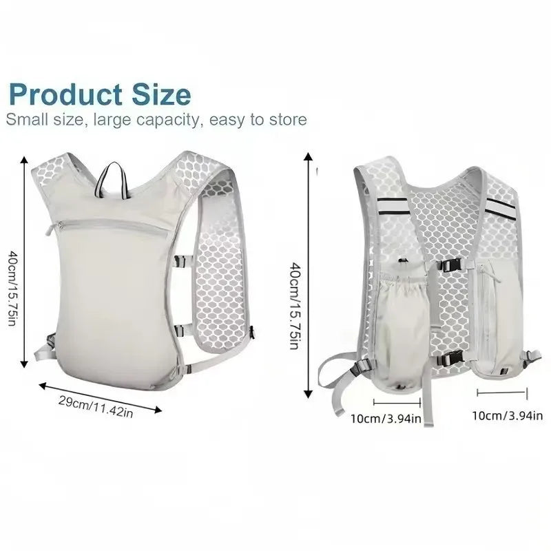 Running Hydration Vest for Women and Men, Water-Resistant, Breathable, Backpack for Runs, Hiking, Cycling, Trails, Marathons Beauty World Shop