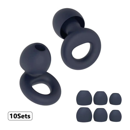 Silicone Earplugs for Swimming Sleep Noise Cancel Noise Reduction-Soundproof Reduce Disturbances -Quality loop Earplugs Beauty World Shop