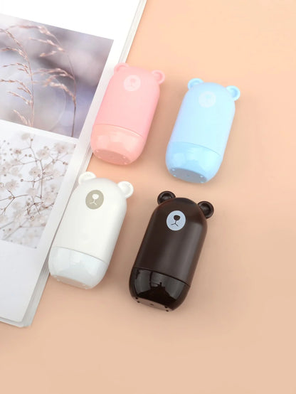 1 Cute Bear Shaped Roller Stamp, Study Notebook Typos Cover Graffiti Fashion Stamp, Personal Privacy Graffiti Daily Necessities Beauty World Shop