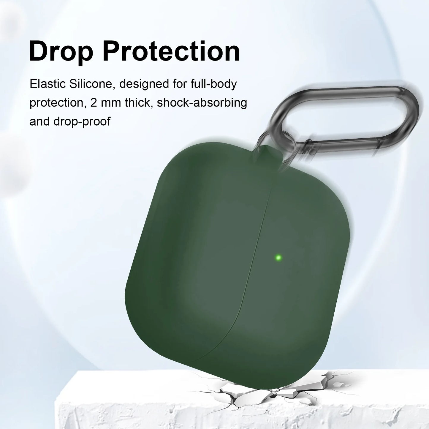 Silicone Case For Samsung Galaxy Buds 3 Pro Buds 3 FE Earbuds Accessories Shockproof Cover Dust-proof Keychain Coque Capa Fundas