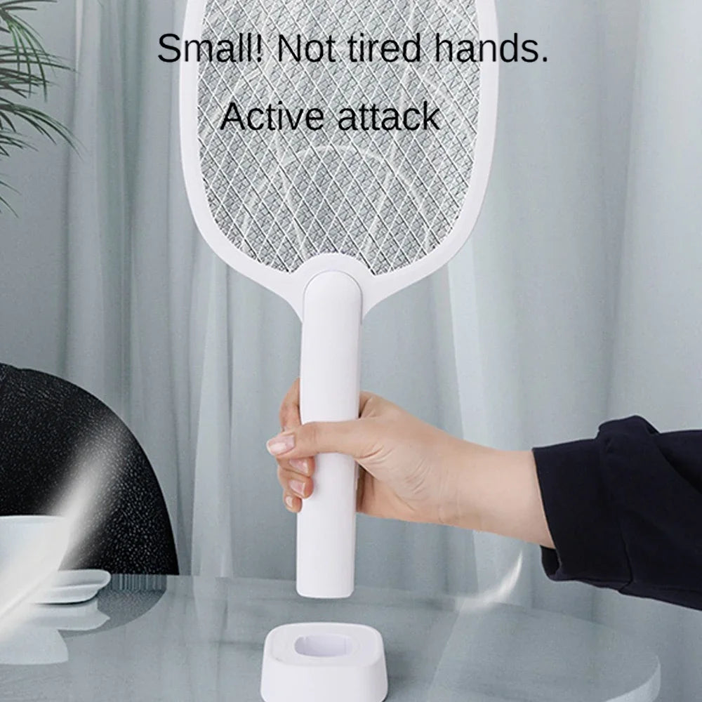Mosquito Killer Lamp USB Rechargeable Electric Foldable Mosquito Killer Racket Fly Swatter Repellent Lamp Zapper Insects Racket Beauty World Shop