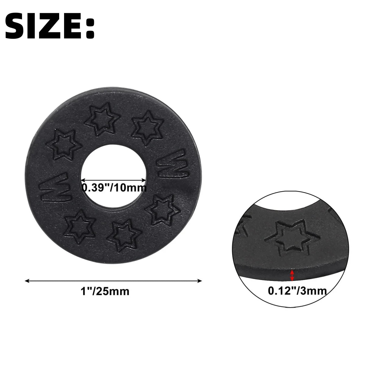 Miwayer 10 Pcs Guitar Rubber Strap Locks Anti Slip PE Pads/Secure and Safe Guitar Strap Locks Compatible Guitar Protect Beauty World Shop
