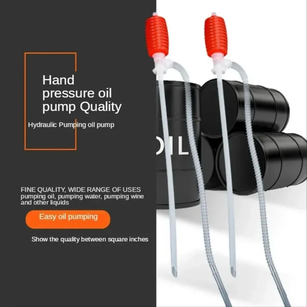 Portable manual fuel pump suction design portable fuel transfer pump for emergency use chemical-tolerant liquid transfer pump Beauty Trend Shop