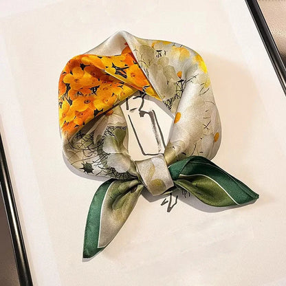 Scarf 100% Silk Bandana Women Square Scarves Wrap Kerchief Spring Fashion Luxury High Quality Headband Hijab Shawls 2026 Beauty World Shop