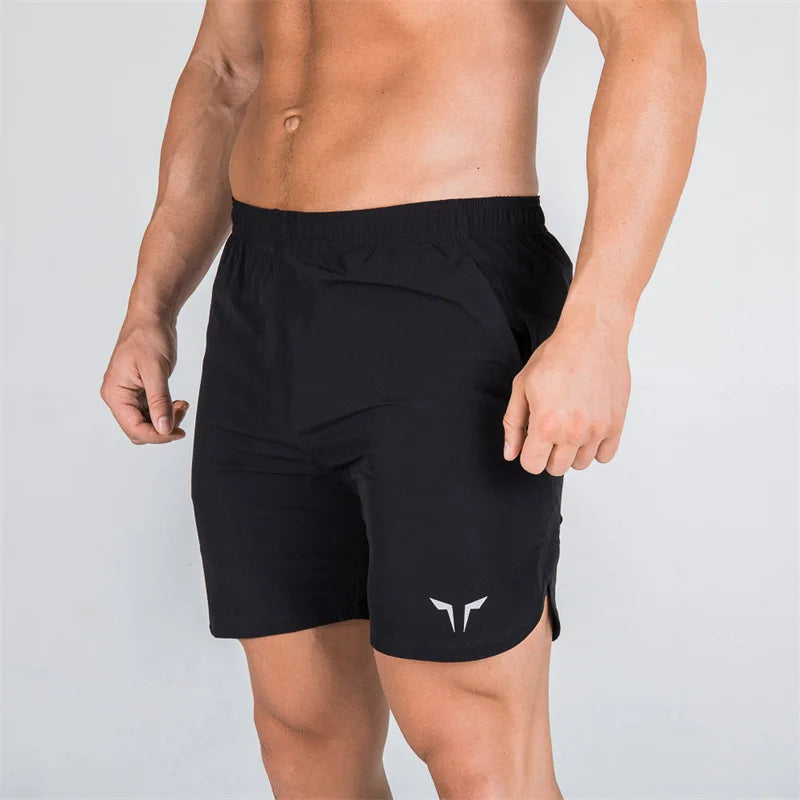 double-deck fitness sports shorts men summer slim quick drying breathable woven Shorts Men's sweatpants training gym clothing Beauty World Shop