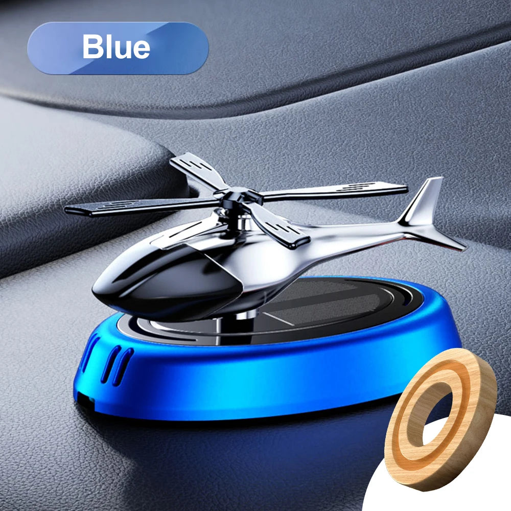 Helicopter Styling Solar Car air freshenerDecorative Aromatherapy Car interior accessories Propeller rotary perfume diffuser Beauty World Shop