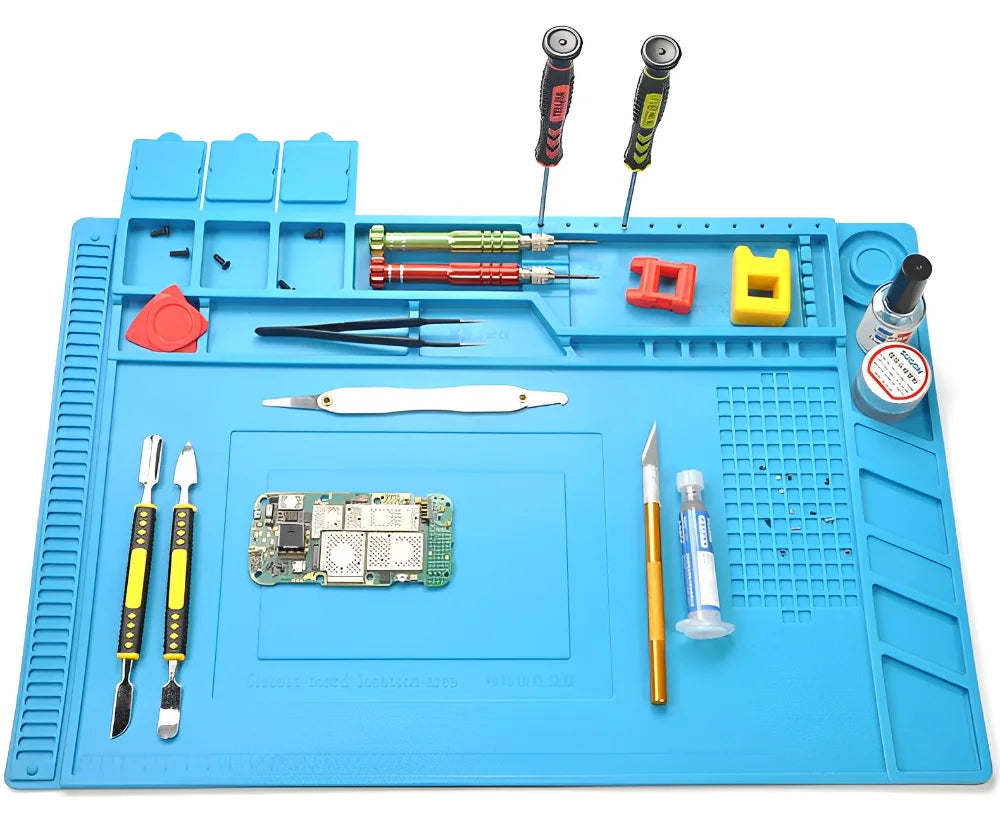 ESD Soldering Mat Repair Pad Insulation Heat Resistant Soldering Station Silicon Work Pad Desk Platform Phone Repair Tool Kit Beauty Fashion