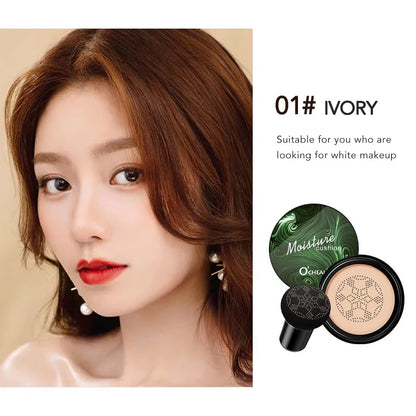 Ocheal BB Cream Air Cushion Compact Make Up Foundation Concealer Cream for Face Cosmetics Makeup Mushroom Head Puff Beauty World Shop