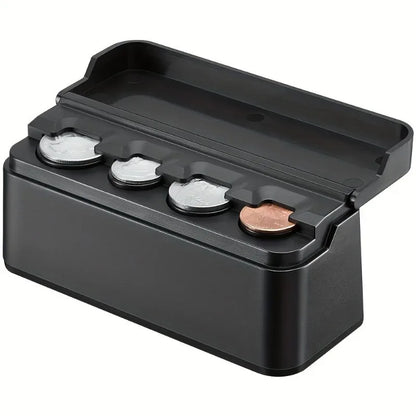 Car coin storage box - Suitable for home and car use - Money box - Universal for most car models to store and retrieve coins Beauty World Shop
