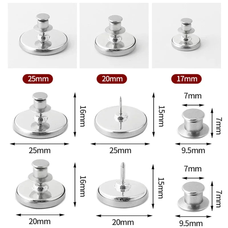 4/8Pairs Curtain Magnetic Button Detachable Curtain Fix Fastener Clip Prevent Light Adjustment Window Screen Close Magnet Buckle Beauty World Shop