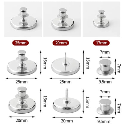 4/8Pairs Curtain Magnetic Button Detachable Curtain Fix Fastener Clip Prevent Light Adjustment Window Screen Close Magnet Buckle Beauty World Shop