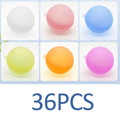 New Reusable Water Balloons Refillable Water Balloon Quick Fill Self Sealing Water Bomb Splash Balls for Kids Swimming Pool Beauty World Shop