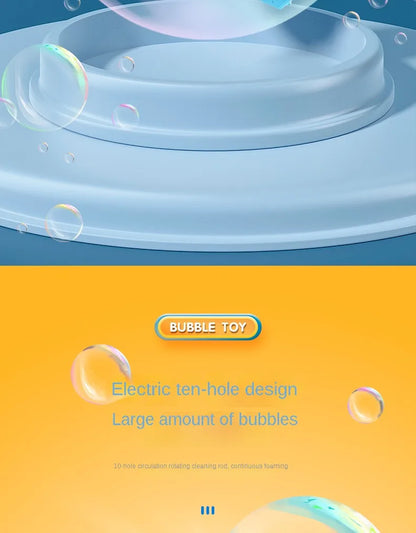 Children Bubble Gun Toy Astronaut Fully Automatic Bubble Machine Bubbles Gun Outdoor Game Fantasy Toy for Boys Girls Gifts Beauty Fashion