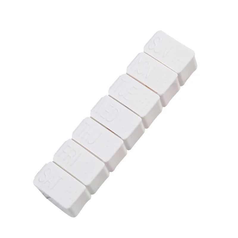 Weekly Pill Box Travel Medicine Storage Pill Case Organizer Drug Container Tablet Dispenser Plastic Independent Lattice Beauty World Shop