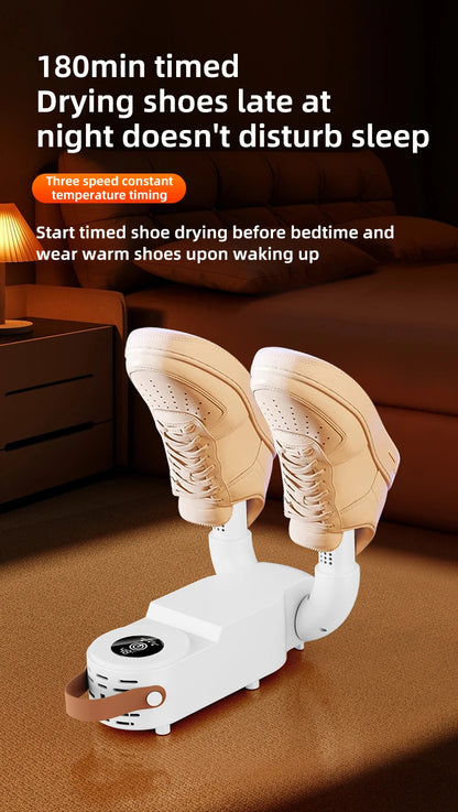 HOMEFISH Intelligent Shoe Dryer Quick Drying Deodorizing Sterilizing Adjustable Timer Household Shoe Warmer And Heater Beauty World Shop
