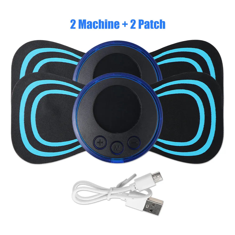 Mini Portable EMS Neck Massager Electric Neck Stretcher For  Cervical Muscle Pain Relief And Shoulder Relaxation Massage Patch Beauty World Shop