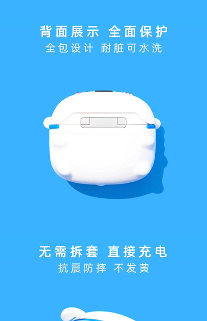 For Airpods 1 2 3 4 Pro Pro 2 Pro 3 Nohara Shiro Silicone Earphone Case Accessories Cover