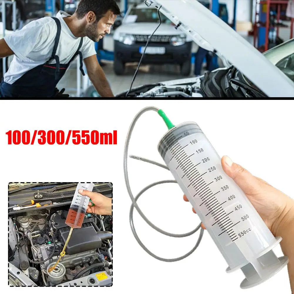 100/300/550ml Large Capacity Syringes Oil Pump With 1m Hose Pet Feeding Measuring Pump Hydroponics Nutrient Big Syringe Beauty Fashion