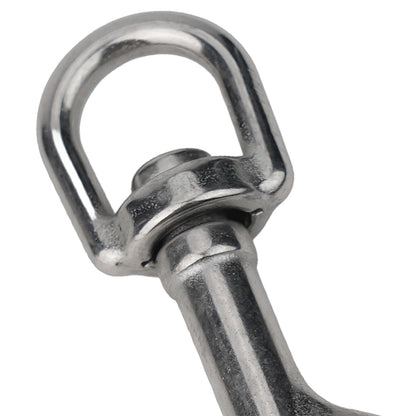 1PCS 316 Stainless Steel Diving Swivel Bolt Snap Spring Hook Clip For Scuba Diving Pet Leash Flag Stainless Steel Oval Swivel Beauty World Shop