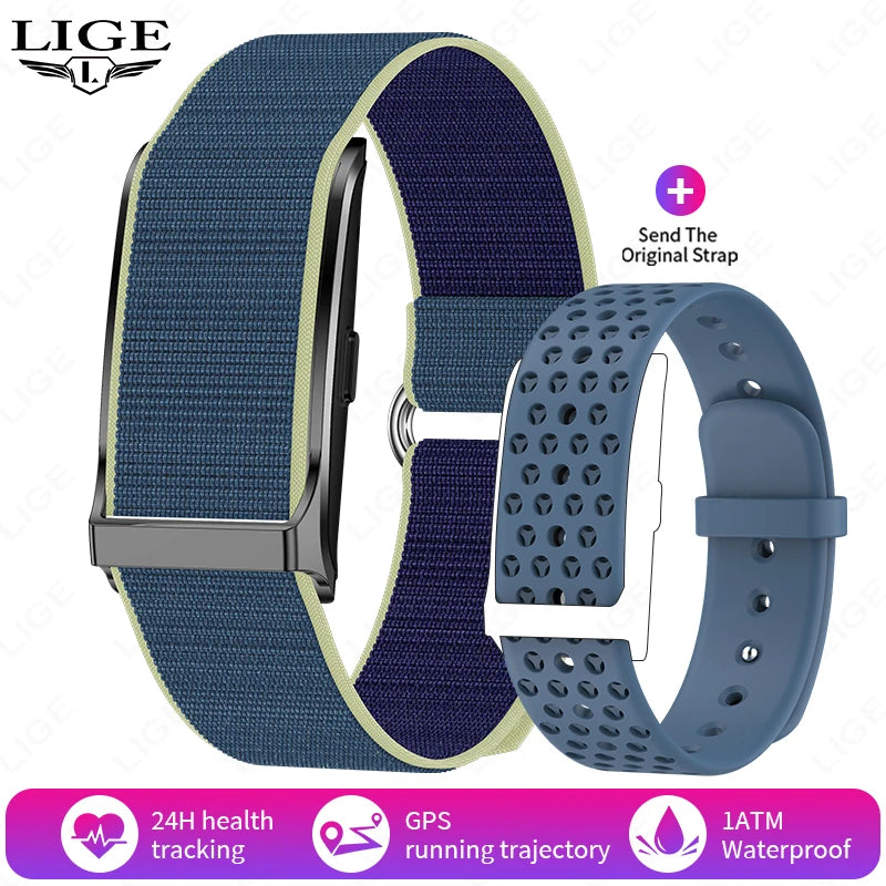 LIGE No Screen Smart Watch Men's Sports Outdoors Fitness Heart Rate Monitor 1ATM Waterproof New Smartwatch For Andrio IOS 2025 Beauty World Shop