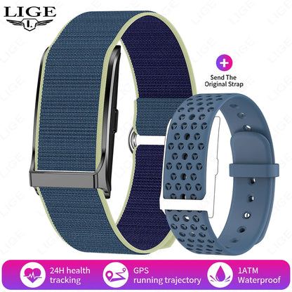 LIGE No Screen Smart Watch Men's Sports Outdoors Fitness Heart Rate Monitor 1ATM Waterproof New Smartwatch For Andrio IOS 2025 Beauty World Shop