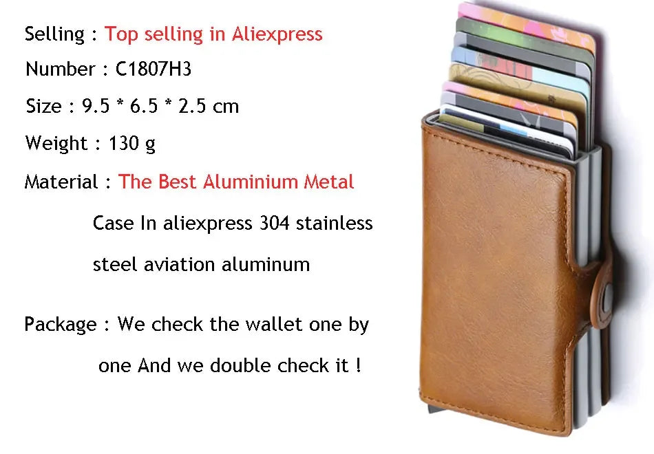 Anti Rfid Carbon Fiber Credit Card Holder Mens 14 Bank Cardholder Case Wallet Metal Minimalist Wallet Money Bag Male Purses Beauty World Shop