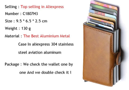Anti Rfid Carbon Fiber Credit Card Holder Mens 14 Bank Cardholder Case Wallet Metal Minimalist Wallet Money Bag Male Purses Beauty World Shop