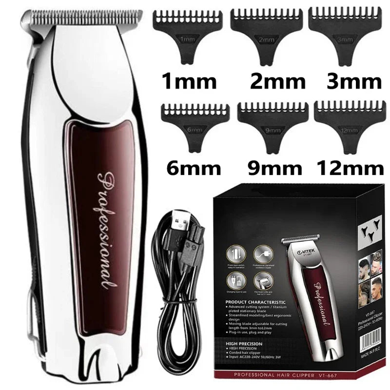 Hair Clipper Rechargeable Cordless Trimmer For Men Grooming Professional Electric Beard Hair Cutting Machine Edge Hair Clipper Beauty Trend Shop