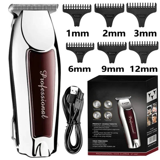 Hair Clipper Rechargeable Cordless Trimmer For Men Grooming Professional Electric Beard Hair Cutting Machine Edge Hair Clipper Beauty Trend Shop