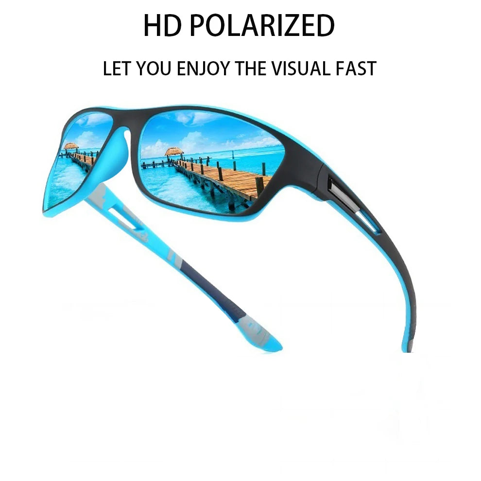 Men's Polarized Fishing Sunglasses Men Women Cycling Driving Hiking Sun Glasses Anti-glare UV400 Eyewear TAC Lens 1 PC Beauty World Shop