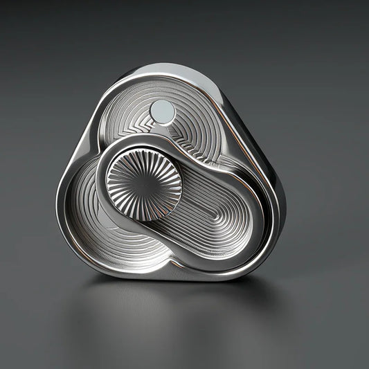 Triangle Spinner Flip Coin EDC Fidget Push Coin Decompression Hand Toy Handle Piece Fidget Spinner Fun Toy Beauty World Shop