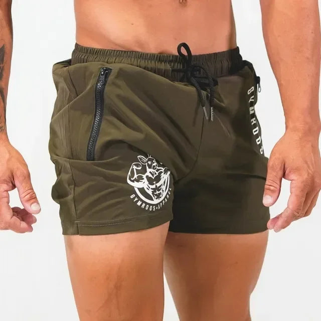 Sports Shorts Men Gym Workout Running Shorts Bodybuilding Joggers Summer Fitness Training Jogging Short Pants Male Beach pants Beauty World Shop
