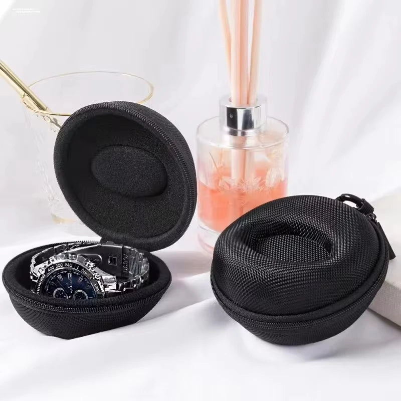 Portable EVA Single Watch Travel Case Watch Storage Organizer Box Watch Holder Waterproof for Smartwatches Zippered Container Beauty World Shop