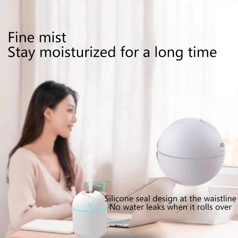 250ML Mini Aroma Oil Diffuser USB Essential Oil Atomizer Electric Air Humidifier With LED Night Lamp For Home Desk Bedroom Car Beauty Fashion