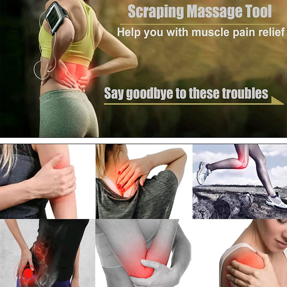 Stainless Steel Gua Sha Tool Muscle Scraper For Relieve Foot, Calf, Neck Pain, Relieves Plantar Fasciitis & Achilles Tendinitis Beauty World Shop