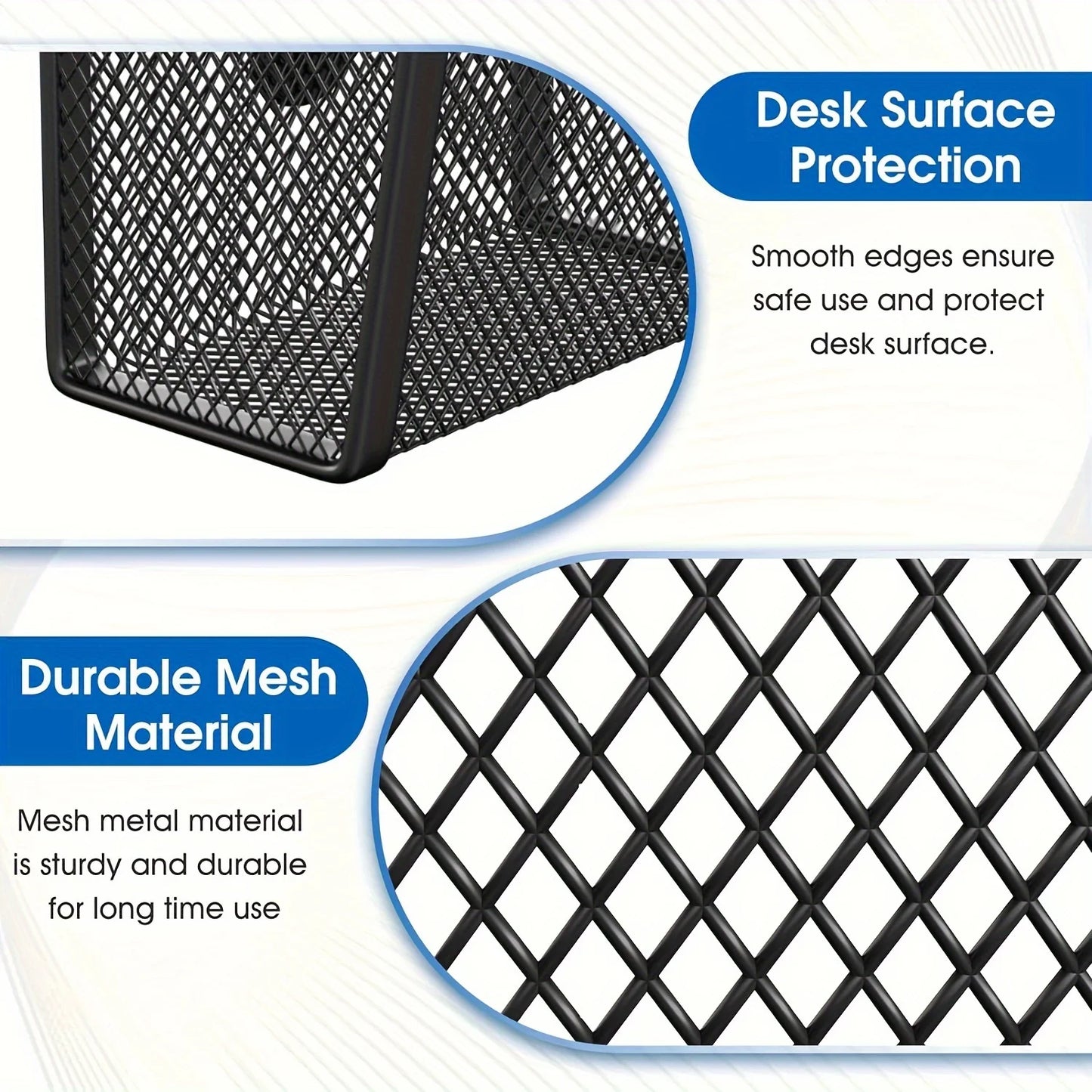 Magnetic mesh stainless steel pen holder: add a touch of fashion to your office or home Beauty World Shop
