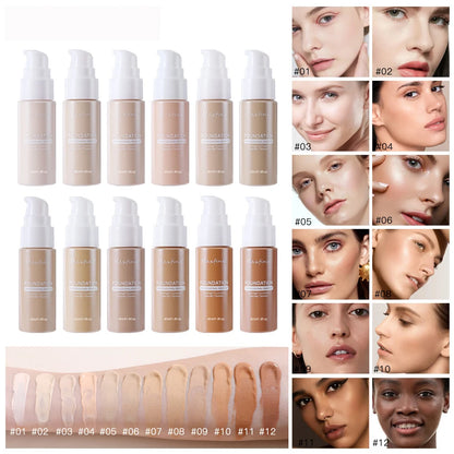Liquid Foundation Effective Concealer Waterproof Sweat-resistant Makeup Professional Cosmetics Beauty World Shop