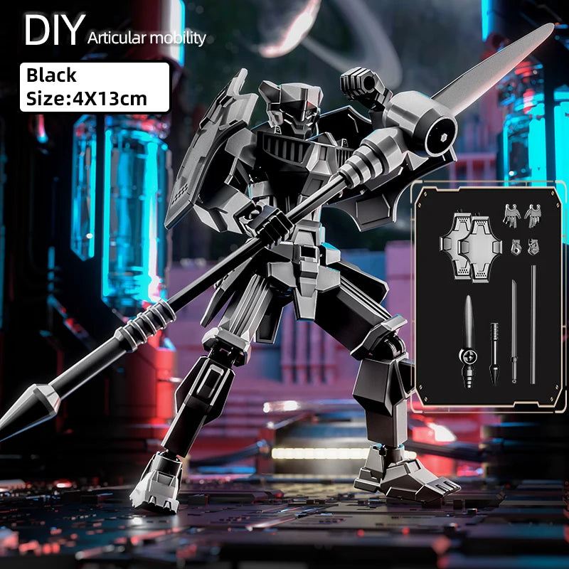 Multi-Jointed Movable Shapeshift Robot Warrior 3D Printed Knight Mannequin Dummy Toys Kids Adults Parent-children Games gifts Beauty World Shop