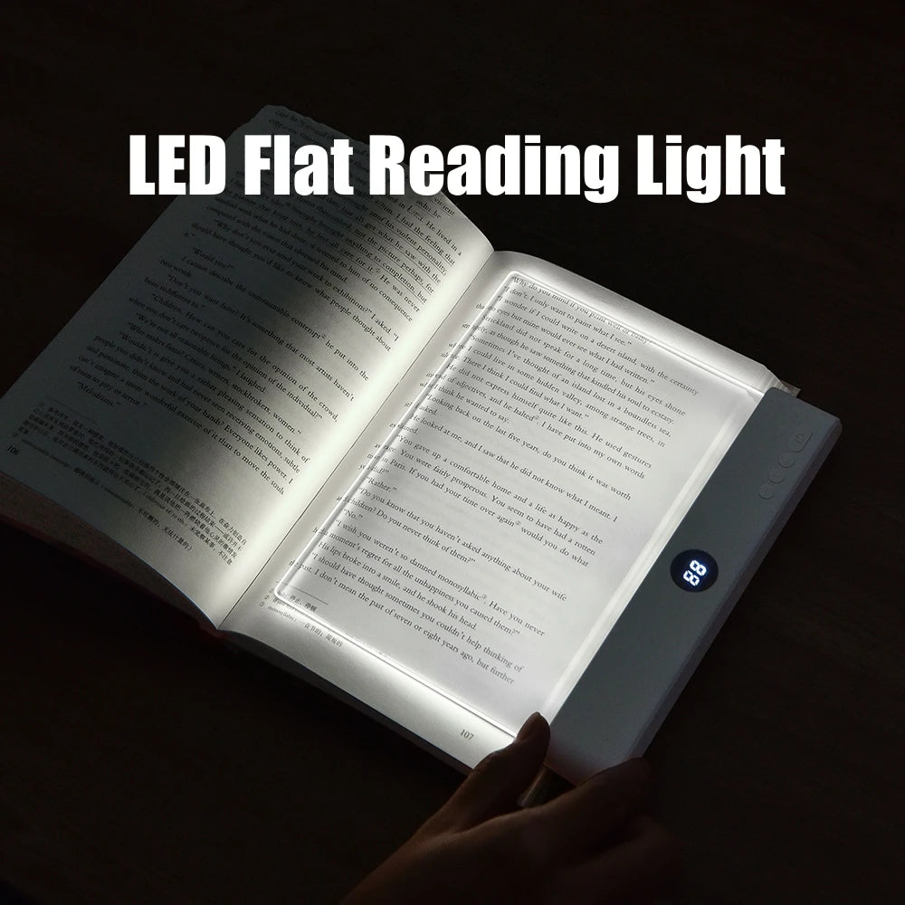 LED Flat Panel Night Vision Reading Light Eye Protection Reading Light Usb Charging Student Night Reading Lamp Book Lamp Indoor Beauty World Shop