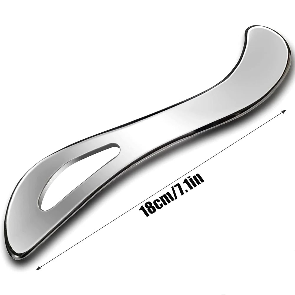Stainless Steel Muscle Scraper Massage Tools Set,Gua Sha IASTM Tool for deep Tissue Scraping, myofascial Release Tool Beauty World Shop