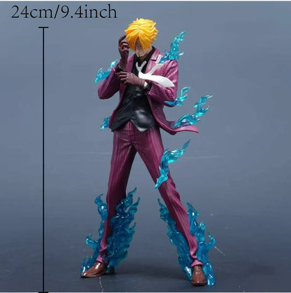 24cm 9.4 inch Anime Sanji Action Figures Pvc Statue Desktop Ornamen Collection Statue Model Decoration Room Desk Toys Children G Beauty World Shop