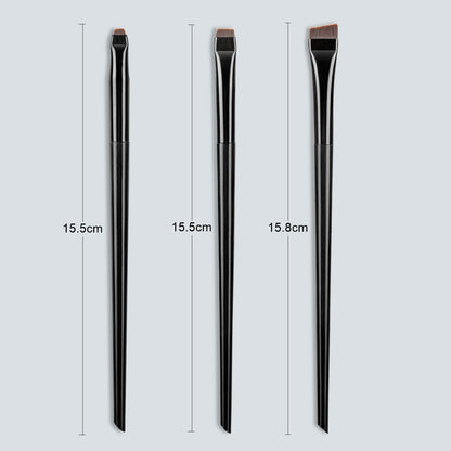 Karsyngirl 3pcs/set Blade Eyeliner Brush Eyebrow Brush Portable Flat Fine Eye Liner Brow Contour Makeup Brushes Makeup Tool Beauty World Shop
