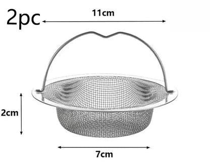 1Pc Stainless Steel Kitchen Sink Filter, Garbage Food Residue/Hair Catcher, Keep Your Bathtub Beauty World Shop