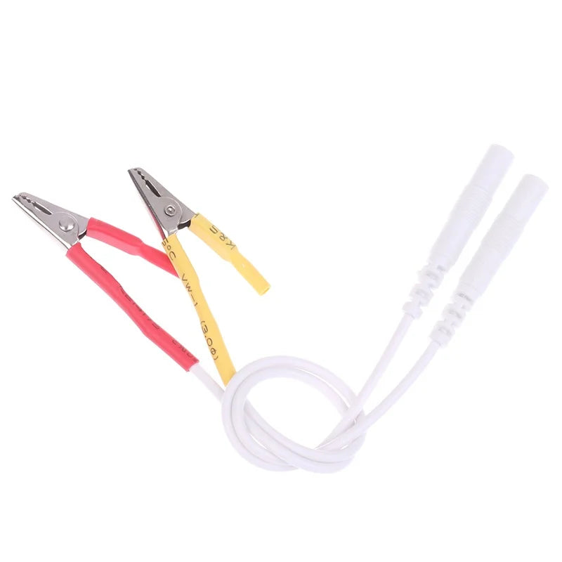 10Pcs 2mm Pin TENS/EMS Alligator Clip Cables - Electrode Wire Accessories for Hwato SDZ-II Electronic Acupuncture Device Beauty World Shop