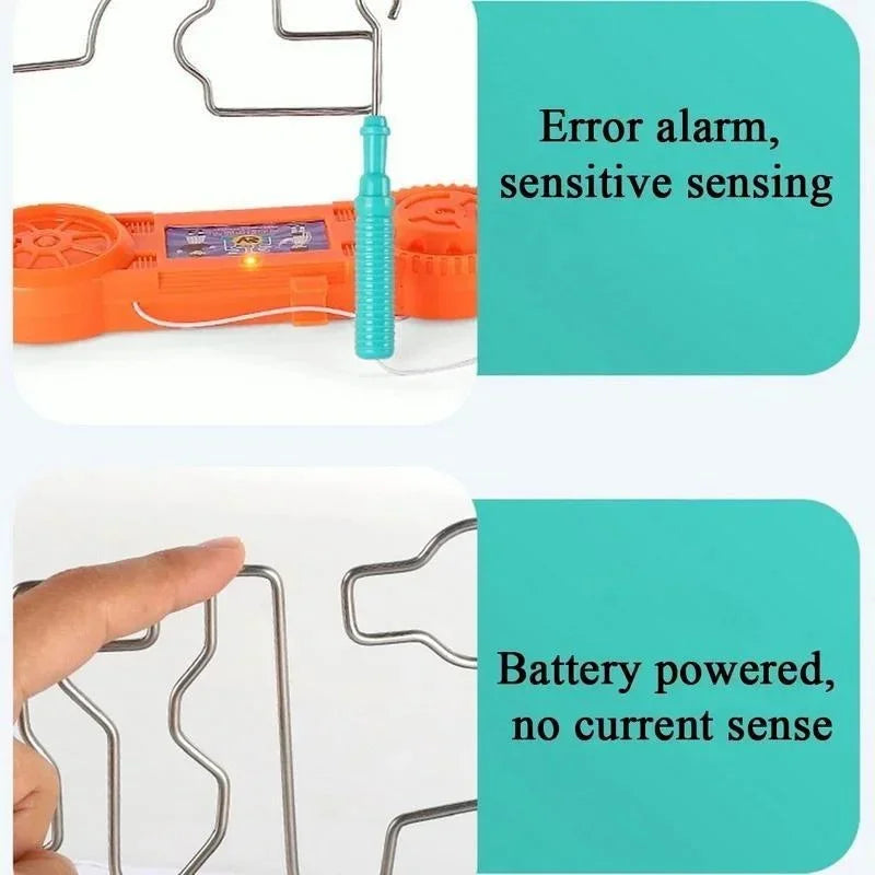 Kids Collison Electric Shock Toy Education Electric Touch Maze Game Party Funny Game Science Experiment Toys for Children Gift Beauty Fashion